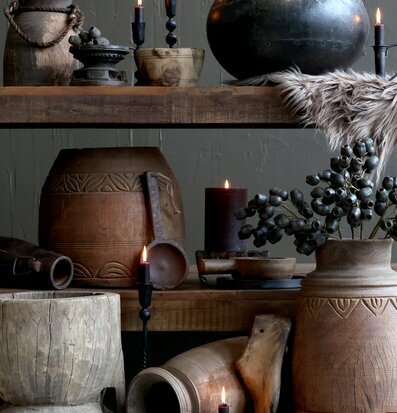 Bild av rustik heminredning med dekorativa föremål