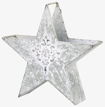 Bild av dekorativ stjärna med antik zinkfinish