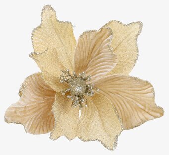 Bild av elegant dekorationsblomma med glitterdetaljer