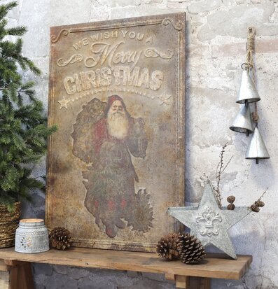 Bild av stämningsfull juldekoration med vintagekänsla