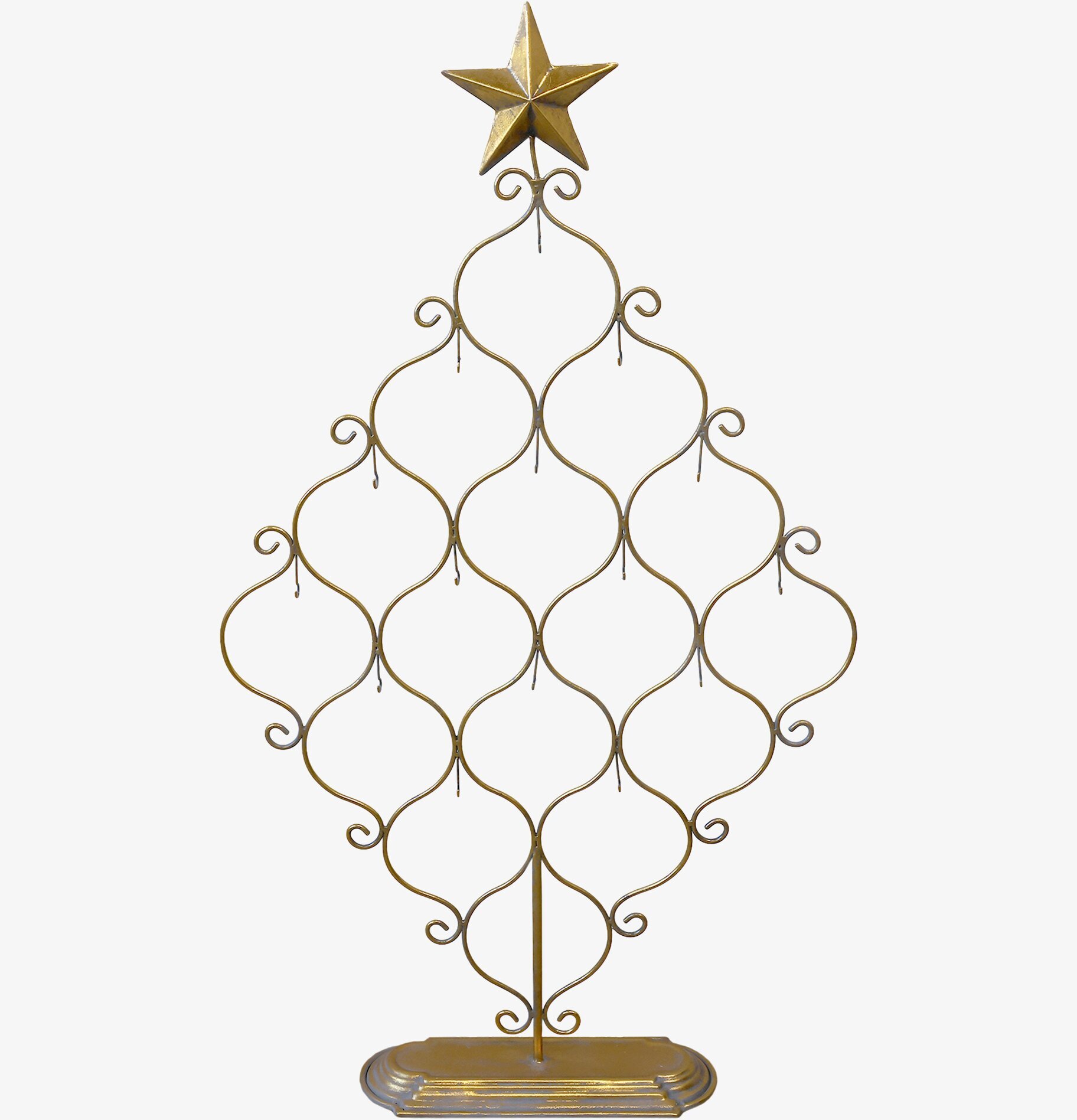 Stativ Stjärna Antik Mässing från Chic Antique på vit bakgrund