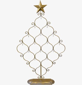 Bild av elegant stativ i antik mässingsdesign