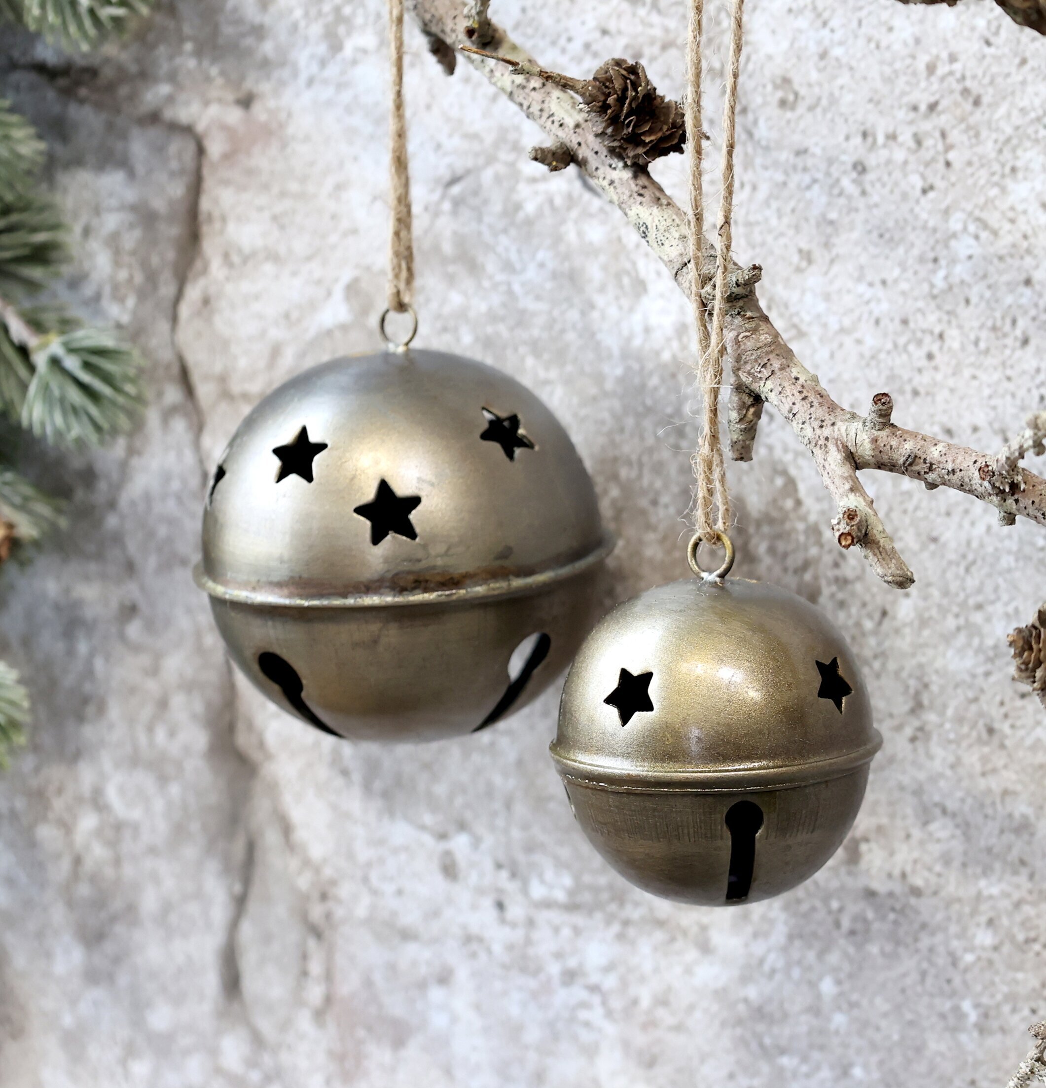 Bjällra Stjärnor Antik Mässing från Chic Antique hängande