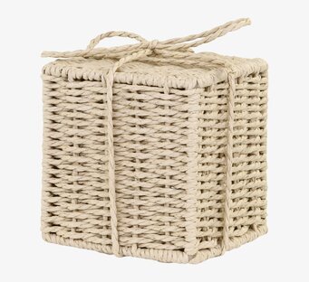 Bild av stilren rottingdekor för hem och inredning