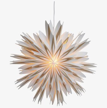 Bild av Adventsstjärna med ljusa och varma toner