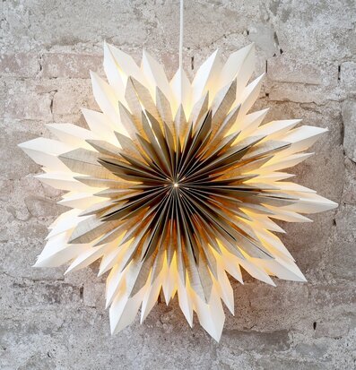 Bild av adventsstjärna med vintage och modern stil