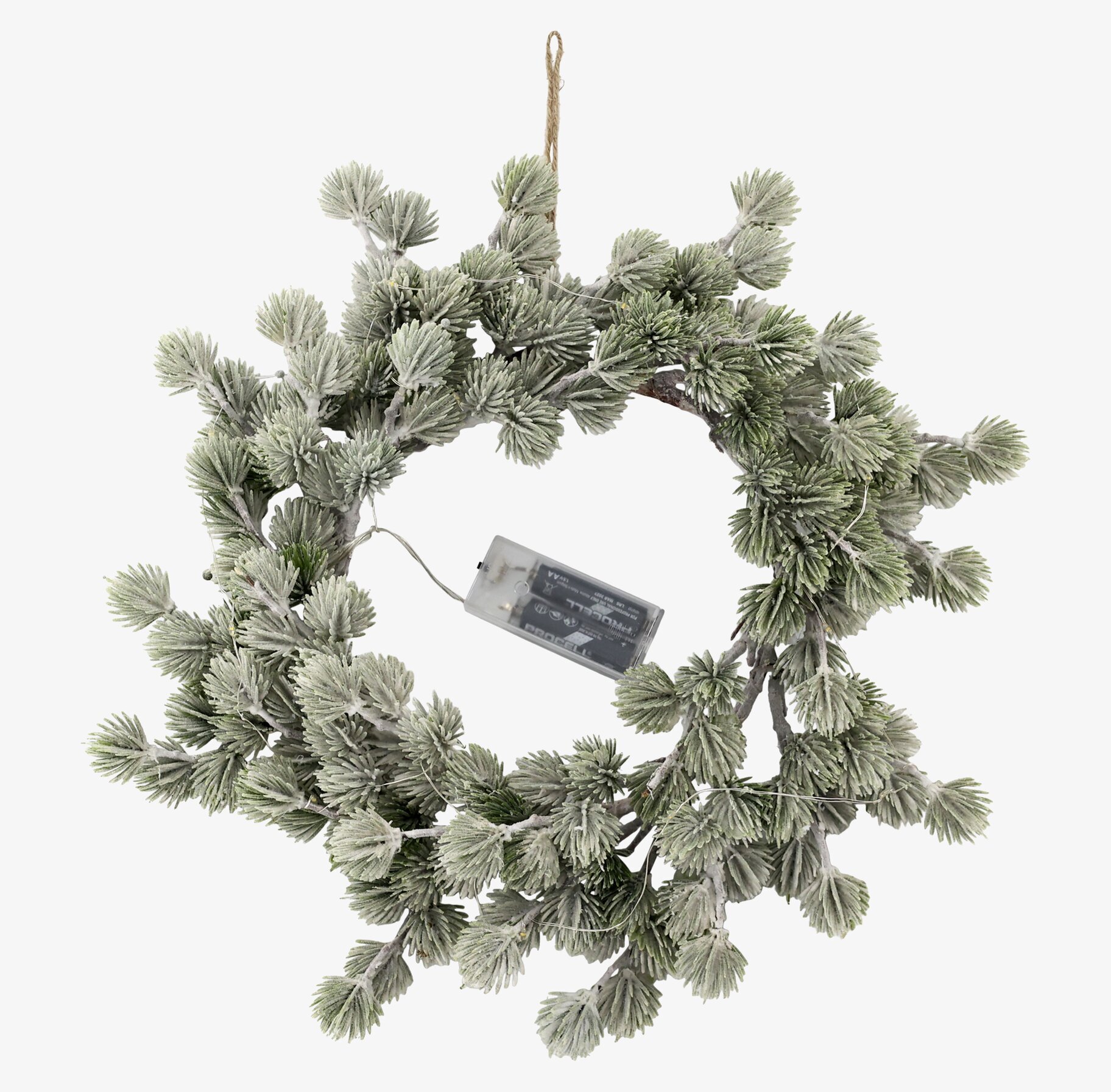 Fleur Krans Cederträ LED från Chic Antique med frostig yta