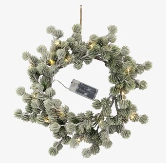 Bild av dekorativ LED-krans med naturinspirerad stil