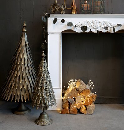 Bild av juldekorationer i antik och stilren design