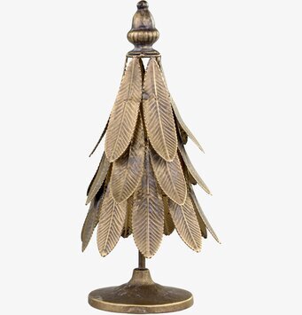 Bild av elegant juldekoration i antik mässingfärg