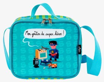 Bild av färgglad superhjälte-lunchväska för barn