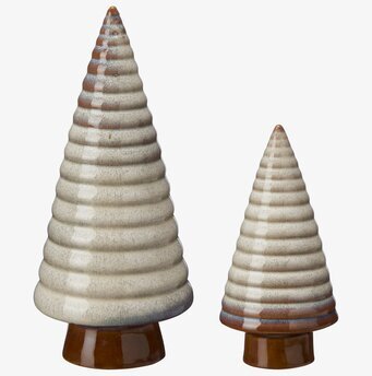 Bild av dekorativa konformade objekt i beige nyans