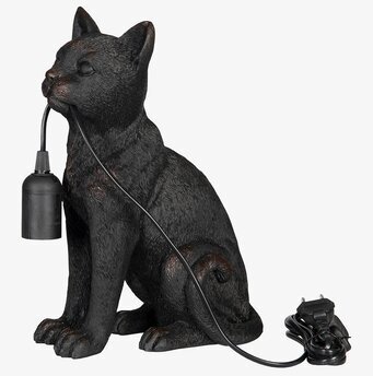 Bild av unik bordslampa formad som en katt