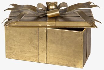 Bild av dekorativ låda i antik mässingsfinish