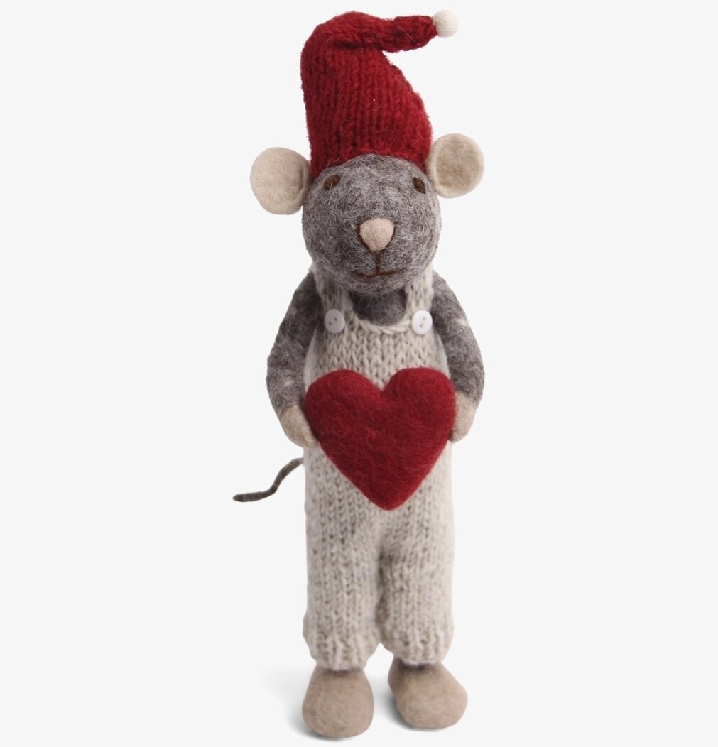 Gry & Sif - Julmus Grå 27cm från Gry & Sif, juldekoration