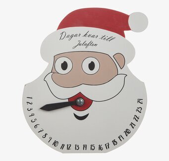 Bild av charmig jultomtekalender med nedräkning