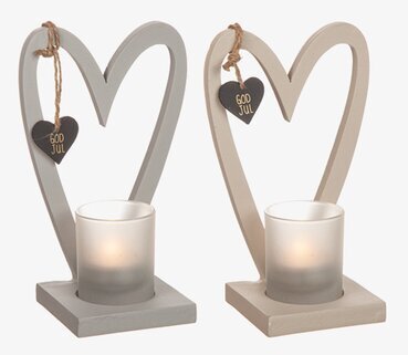 Ljushållare Trä Hjärta från Different Design på ett bord