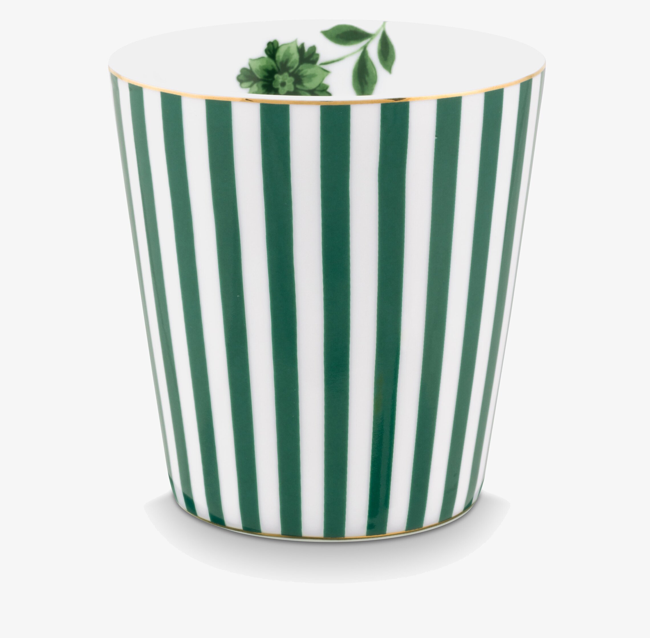 Royal Stripes Mugg & Fat Grön - PiP Studio, gröna ränder