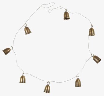 Bild på dekorativ girlang med klockformade detaljer