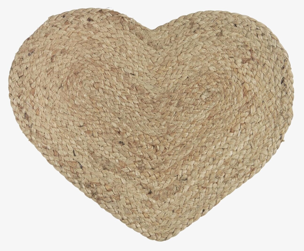 Bordstablett Jute från IB Laursen, hjärtformad och hållbar