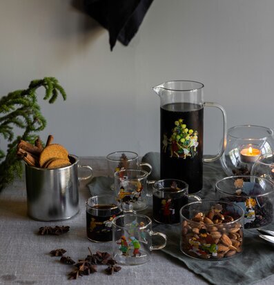 Bild av glöggset med julstämning och nostalgiska motiv