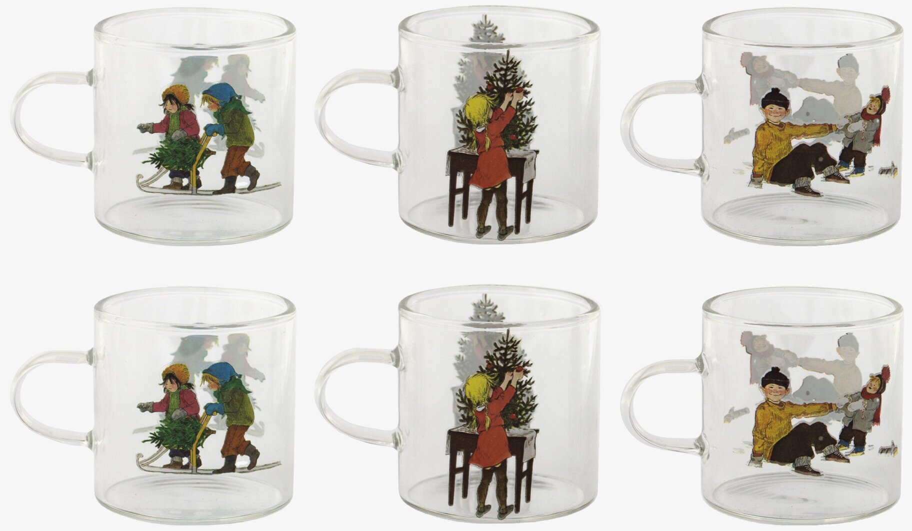 Glöggset - Barnen I Bullerbyn från Storefactory med glasmuggar