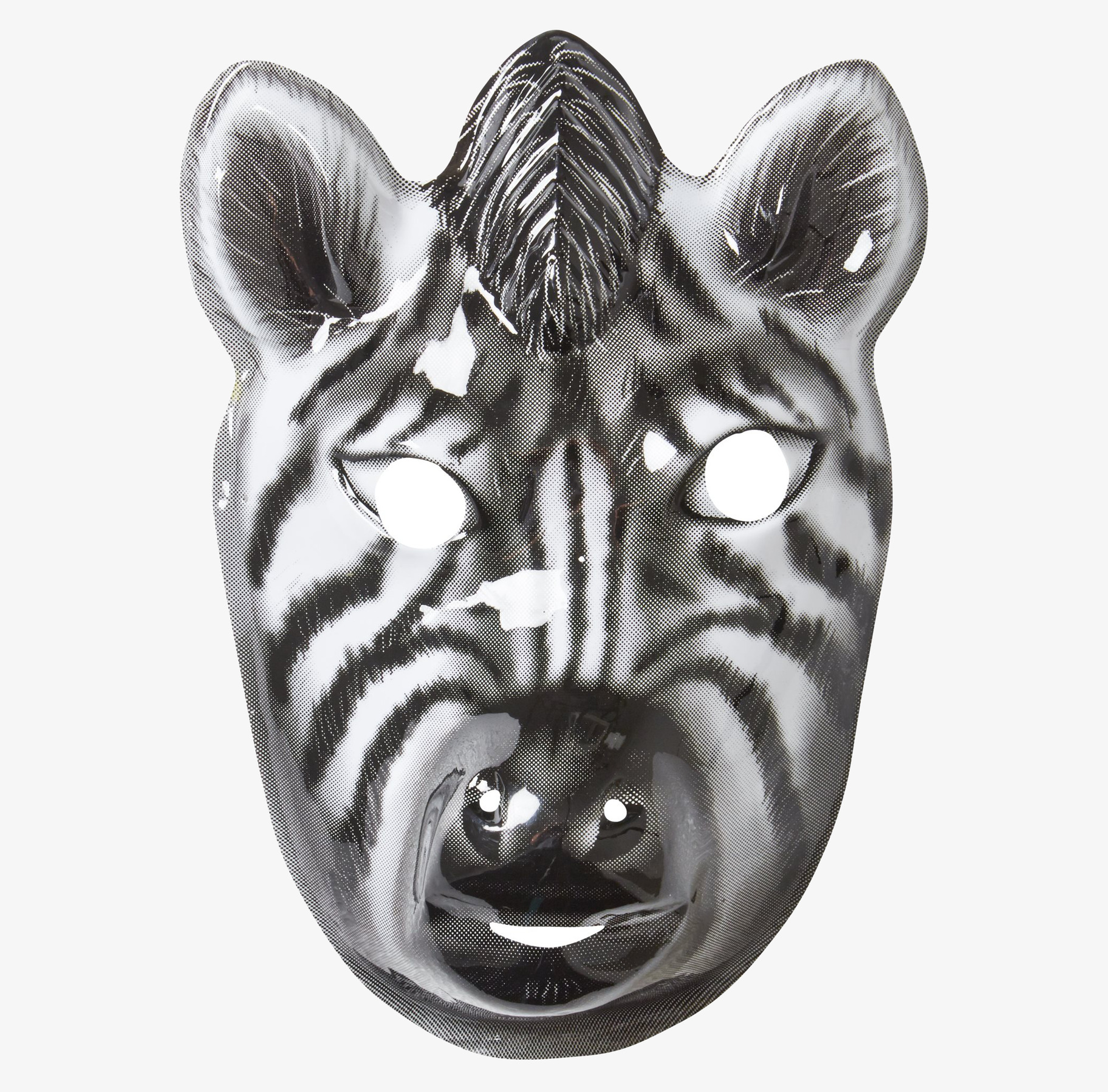 Partymask - Vilda Djur från Rice, zebra-mask med detaljer