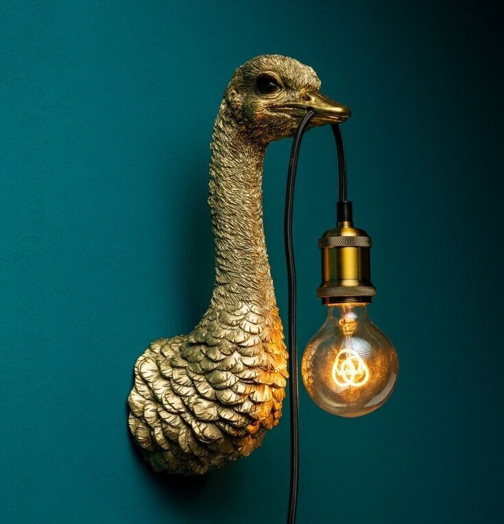 Vägglampa Struts Baby Franz Josef från Werner Voss i guld