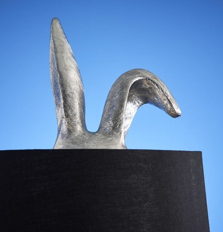Bordslampa Hiding Bunny Silver/Svart från Werner Voss