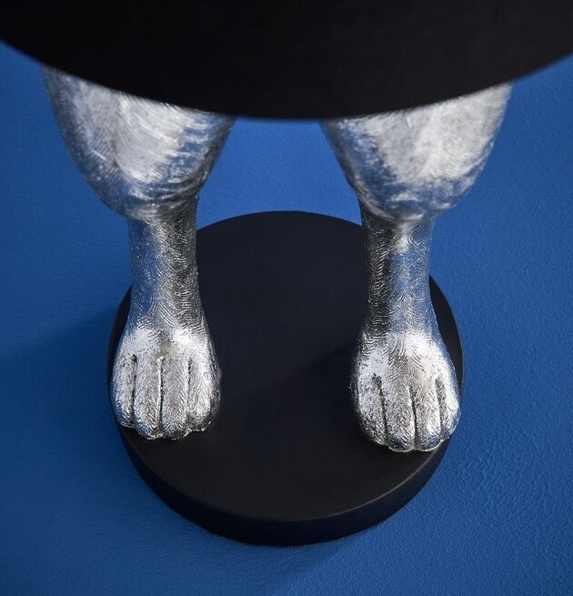 Bild av konstnärlig bordslampa med kanindetaljer