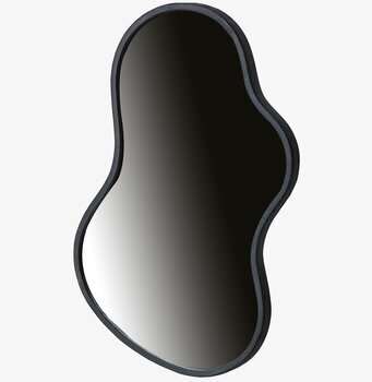Bild av unik spegel med antiksvart asymmetrisk form