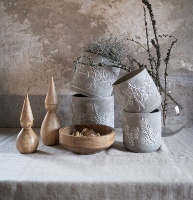 Bild av stilleben med naturmaterial och stilren design