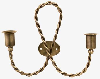 Bild av elegant väggljusstake i antik mässing