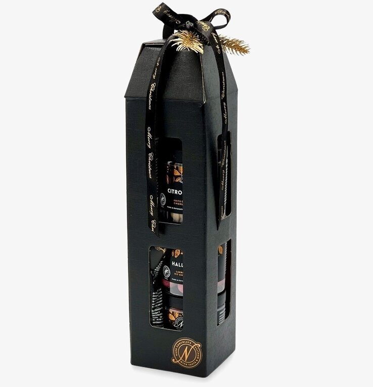 Foto av elegant och stilren förpackning med choklad