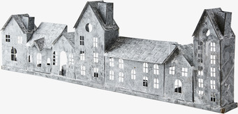 Bild av arkitektonisk ljuslykta med rustik design