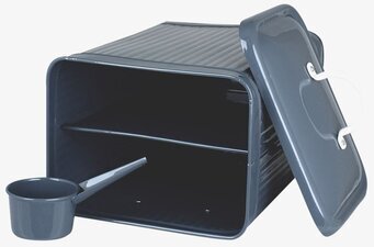 Bild av stilren och praktisk plåtburk för förvaring