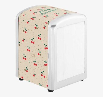 Foto av elegant och funktionellt servettställ i metall