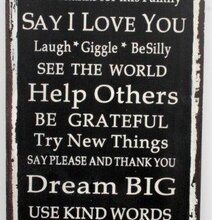 Bild av tavla med positiva och inspirerande budskap