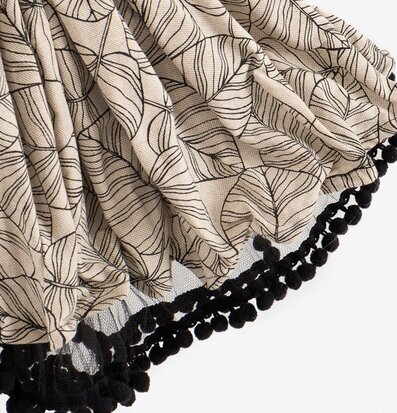 Bild av intrikat design och detaljerad textilstruktur