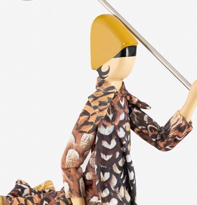 Bild av unik bordslampa med konstnärlig design