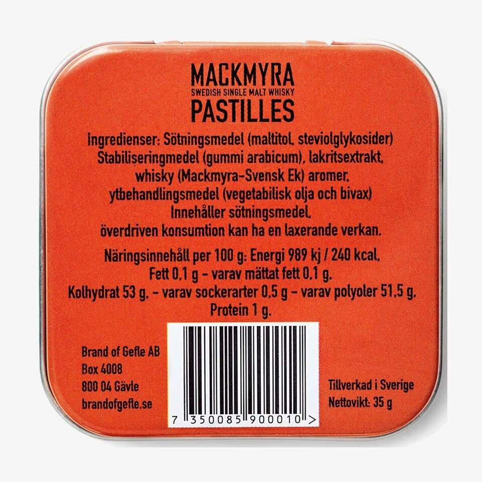 Mackmyra Pastiller Svensk Ek från Brand Of Gefle