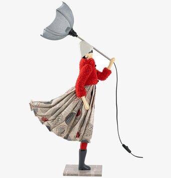 Bild av unik bordslampa med konstnärlig design