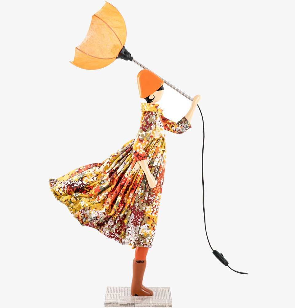 Bordslampa Rey från Skitso, konstnärlig figur med paraply