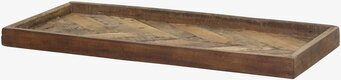 Bild av rektangulärt träfat med naturlig design