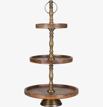 Bild av stilrent och funktionellt våningsfat i trä