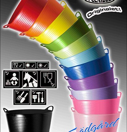 Tubtrugs Förvaringshink Orange från Tubtrugs med handtag