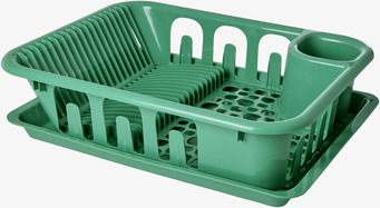 Bild av grönt diskställ med praktisk och stilren design