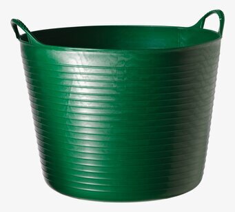 Bild av grön förvaringshink med robusta handtag