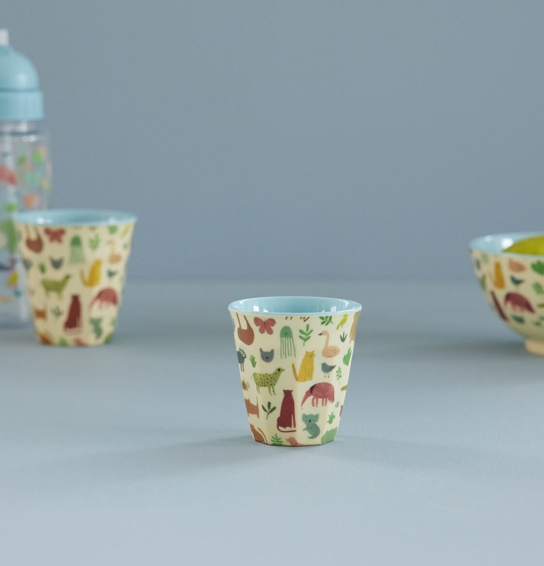 Liten Mugg Sweet Jungle Print Dusty Blue från Rice