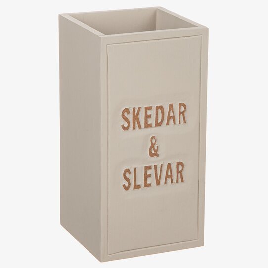 Trälåda Skedar & Slevar Sand från Different Design